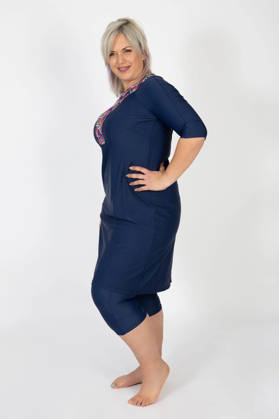 אתני כחול עם עלים צבעוניים - Thumbnail 7