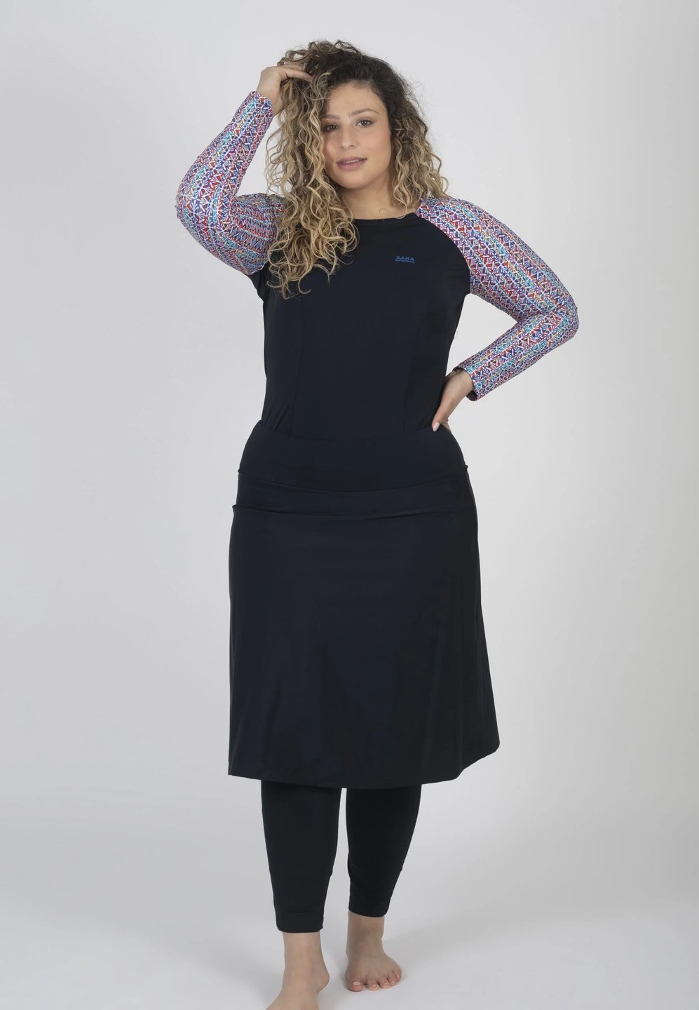 שיק צנוע ארוך ויטראז - Thumbnail 4