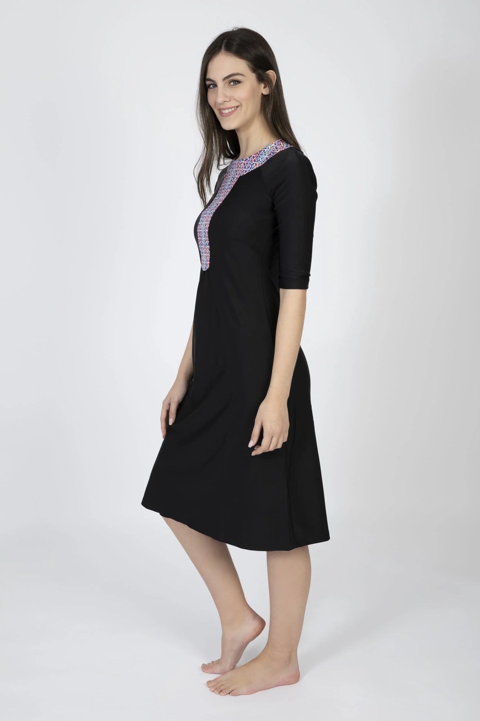 אתני שחור עם ויטראז צבעוני - Thumbnail 4