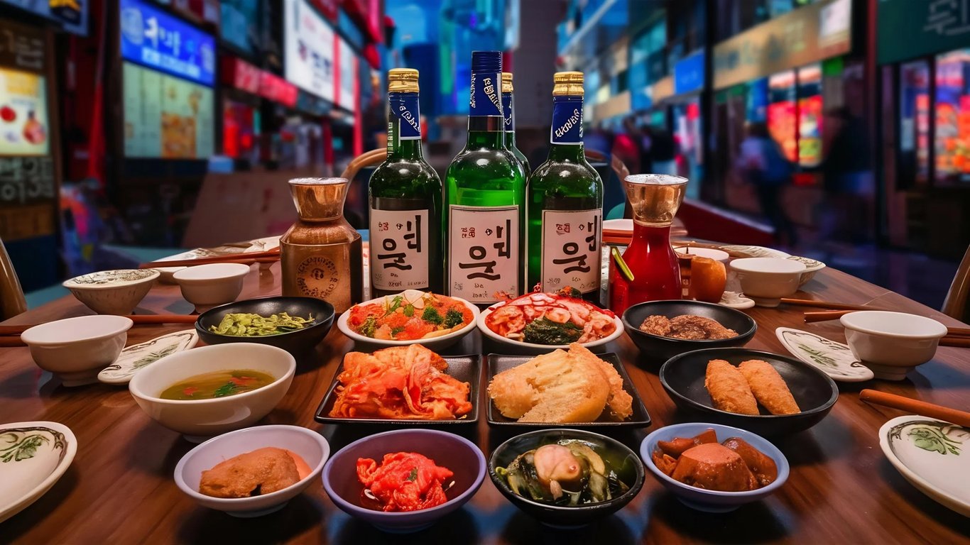 soju-bottles-korean-side-dishes-menu.jpg