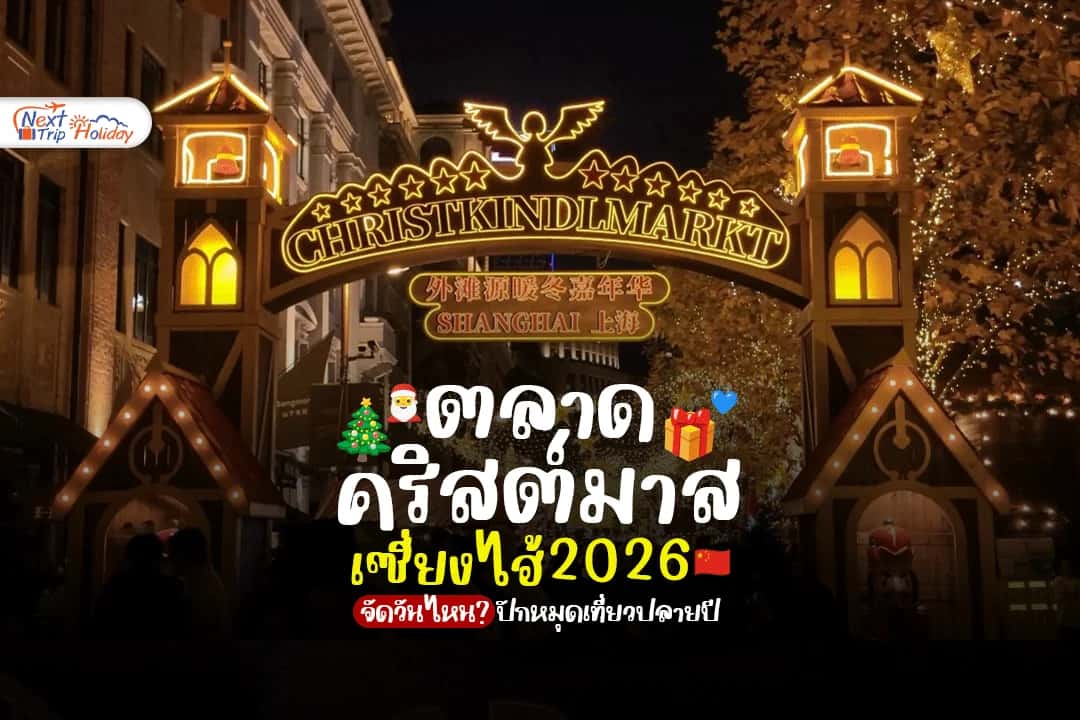 ตลาดคริสต์มาส เซี่ยงไฮ้ 2026 จัดวันไหน? ปักหมุดเที่ยวปลายปี บรรยากาศเหมือนอยู่ยุโรป