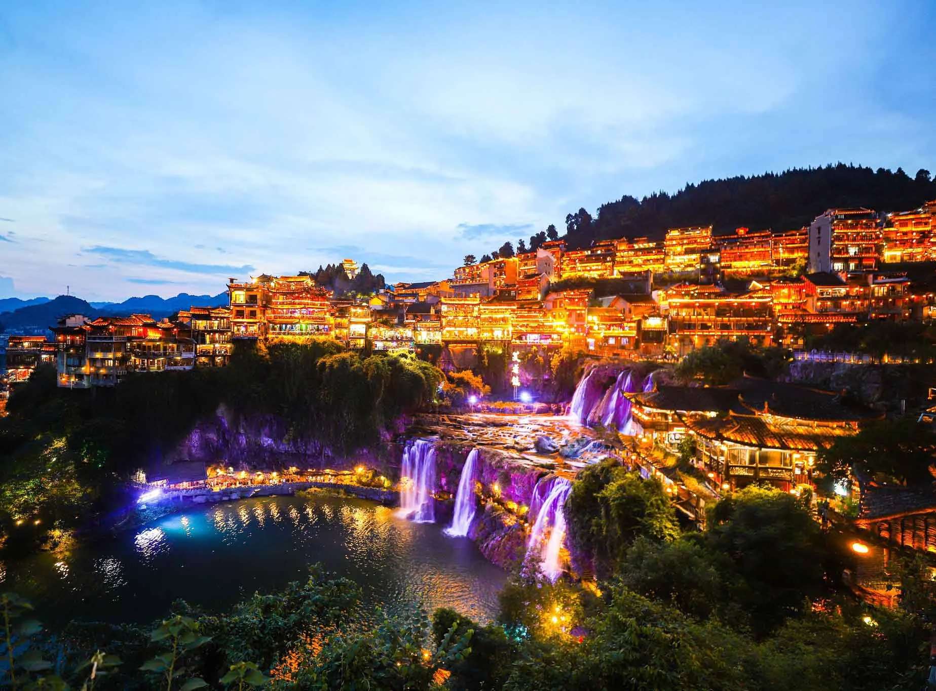 Furong Waterfall ฝูหรงเจิ้น จีน