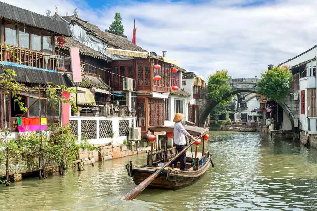 Zhujiajiao Ancient Town เซี่ยงไฮ้ จีน