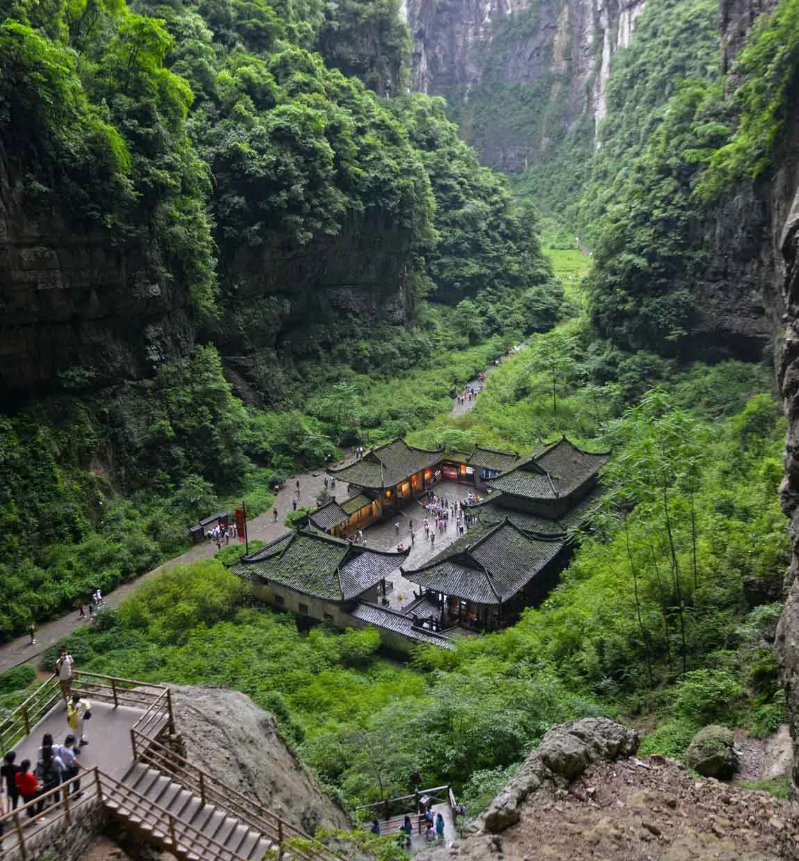 Wulong Karst National Geology Park ฉงชิ่ง จีน
