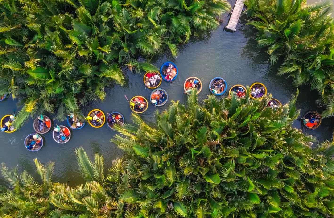 basket boat tour ฮอยอัน เวียดนาม