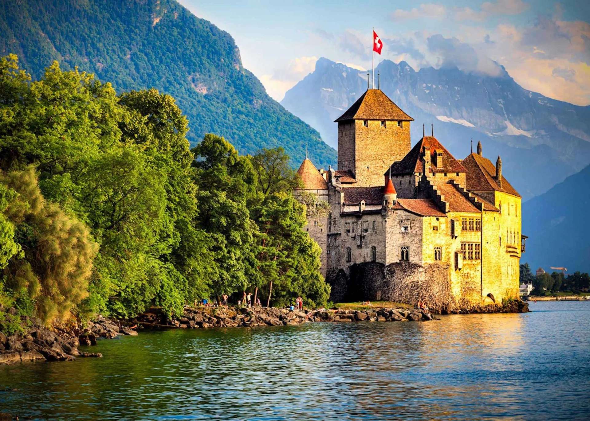 Chillon Castle เจนีวา สวิตเซอร์แลนด์