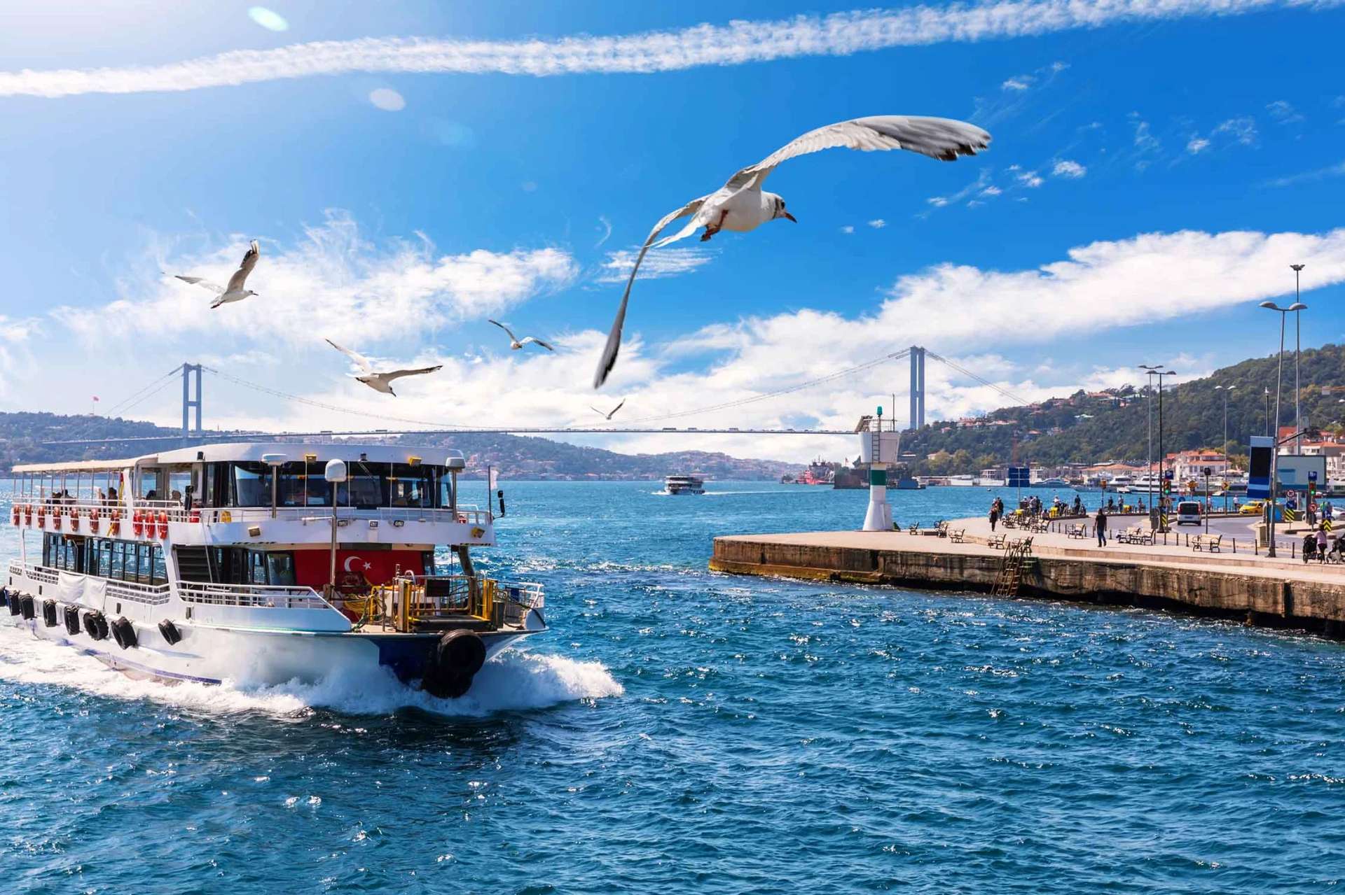 Bosphorus Strait อิสตันบูล ตุรเคีย