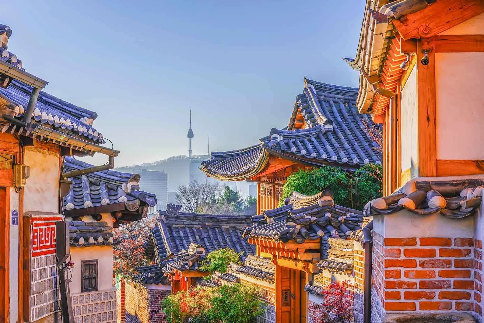 Bukchon Hanok Village โซล เกาหลีใต้