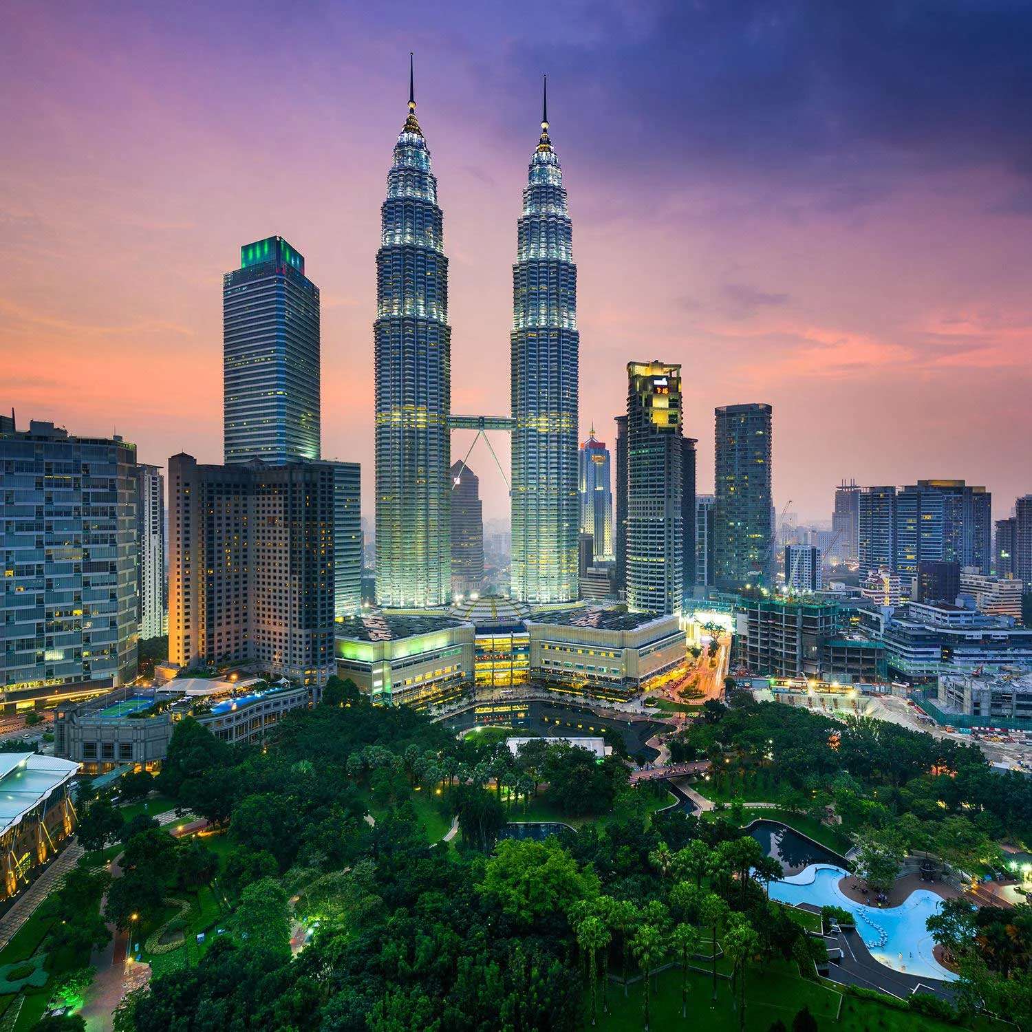 Petronas Twin Towers กัวลาลัมเปอร์ มาเลเซีย