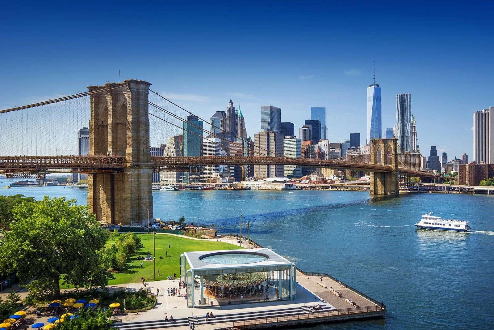 Brooklyn Bridge นิวยอร์ก สหรัฐอเมริกา