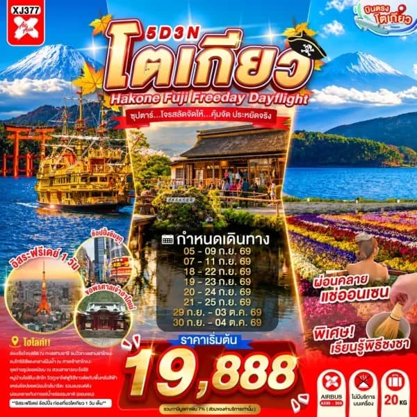 NT202607155-ทัวร์ญี่ปุ่น TOKYO HAKONE FUJI FREEDAY ซุปตาร์...ซุปตาร์...โจรสลัดจัดให้...คุ้มจัด ประหยัดจริง-custom