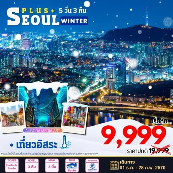 NT202607160-ทัวร์เกาหลี Seoul Plus 5วัน 3คืน-custom
