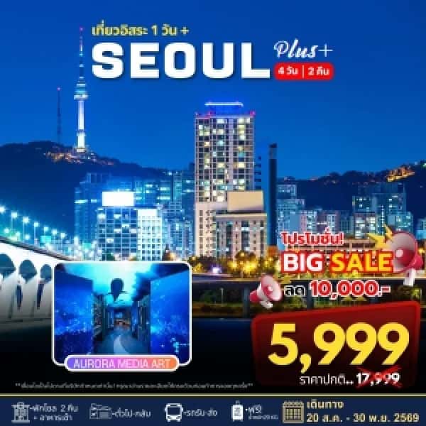 ทัวร์เกาหลี Seoul Plus 4วัน 2คืน