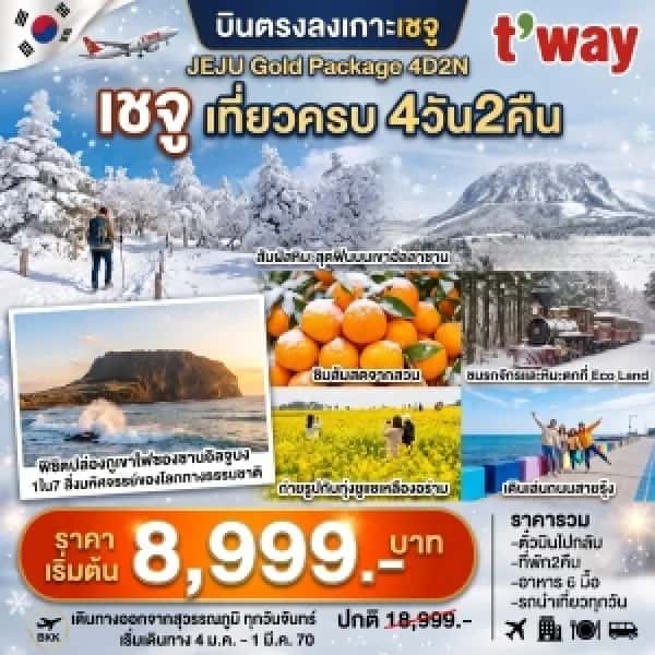 NT202607256-ทัวร์เกาหลี Jeju Gold Package Winter 4D 2N-custom