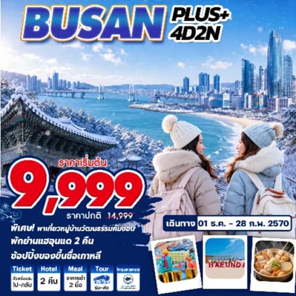 NT202607273-ทัวร์เกาหลี Busan Plus+ 4วัน 2คืน-custom