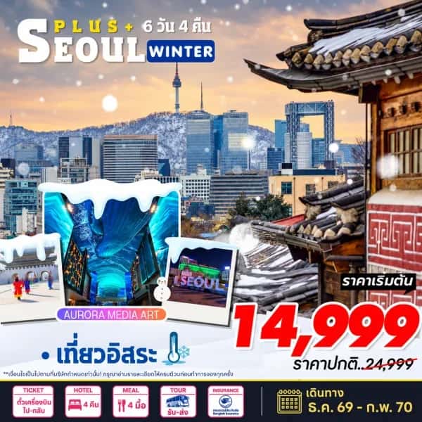 NT202610524-ทัวร์เกาหลี โซลพลัส เที่ยวโซลแบบอิสระ 3 วัน 6 วัน 4 คืน-custom