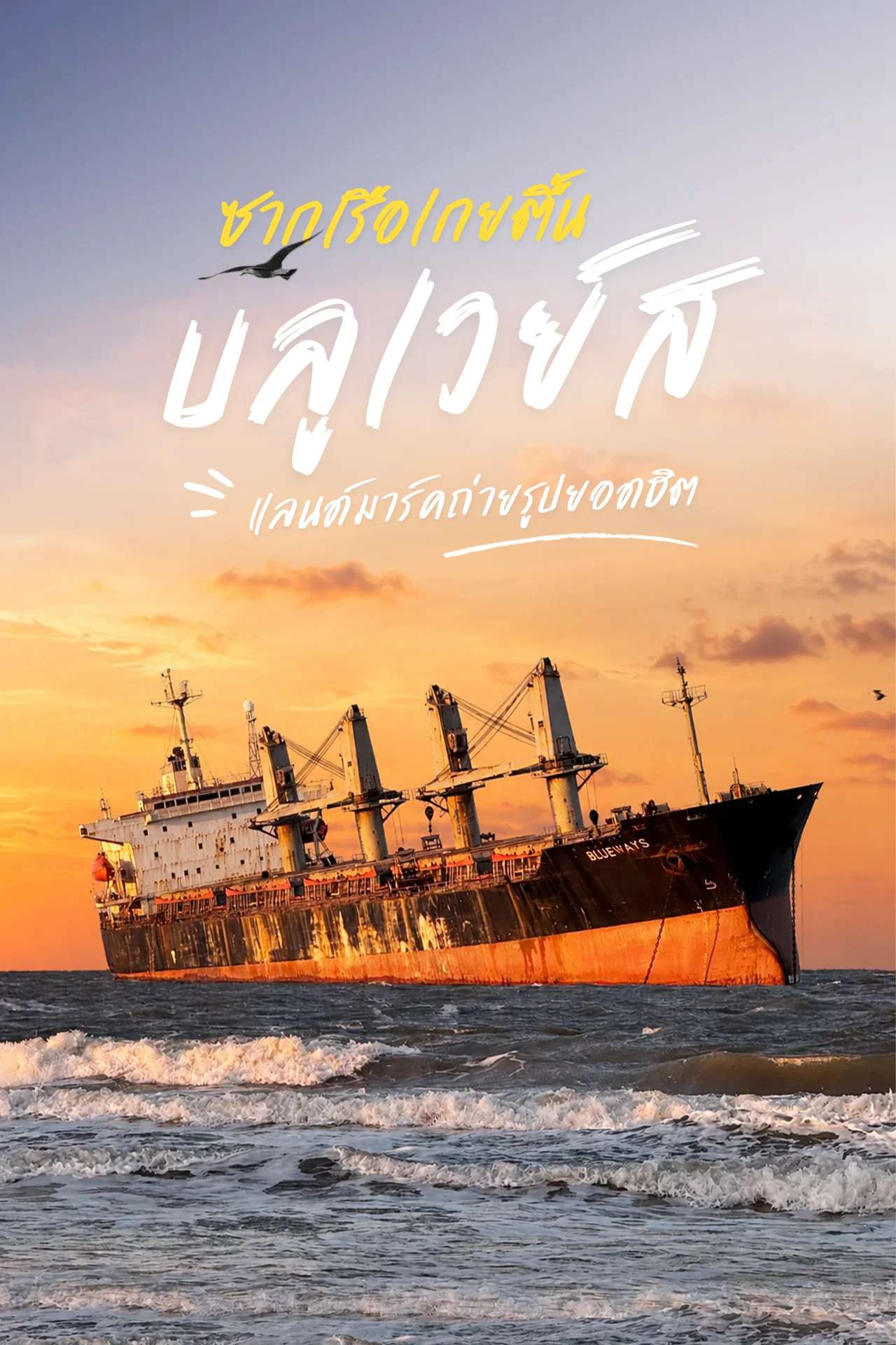 ชมเรือบลูวิสซากเรือเกยตื้นขนาดใหญ่