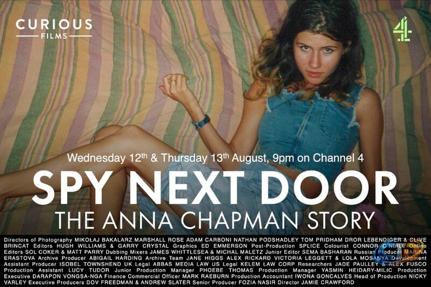 Very excited for the release of Curious Films' latest project - Spy Next  Door: The Anna Chapman Story! Huge congrats to the brilliant team who  brought it all together 👏 It'll be