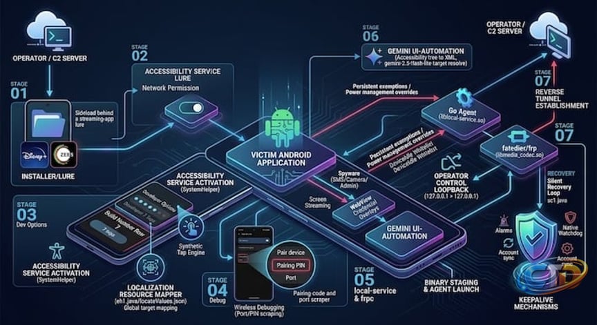 RatHat Android Malware Uses AI To Hijack Phones, Steal Banking Credentials