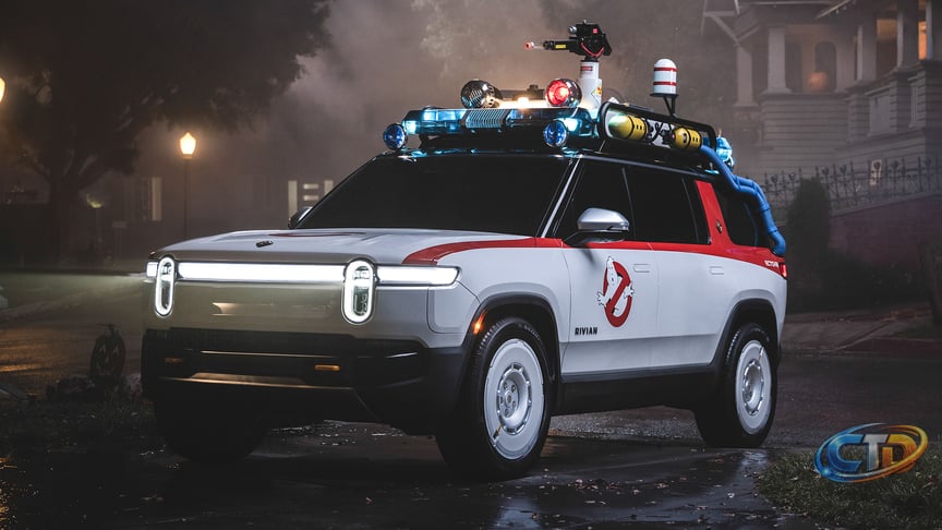 Who you gonna call?' The new Ecto-R1 is Rivian's Ghostbusters-themed  electric SUV | Top Gear