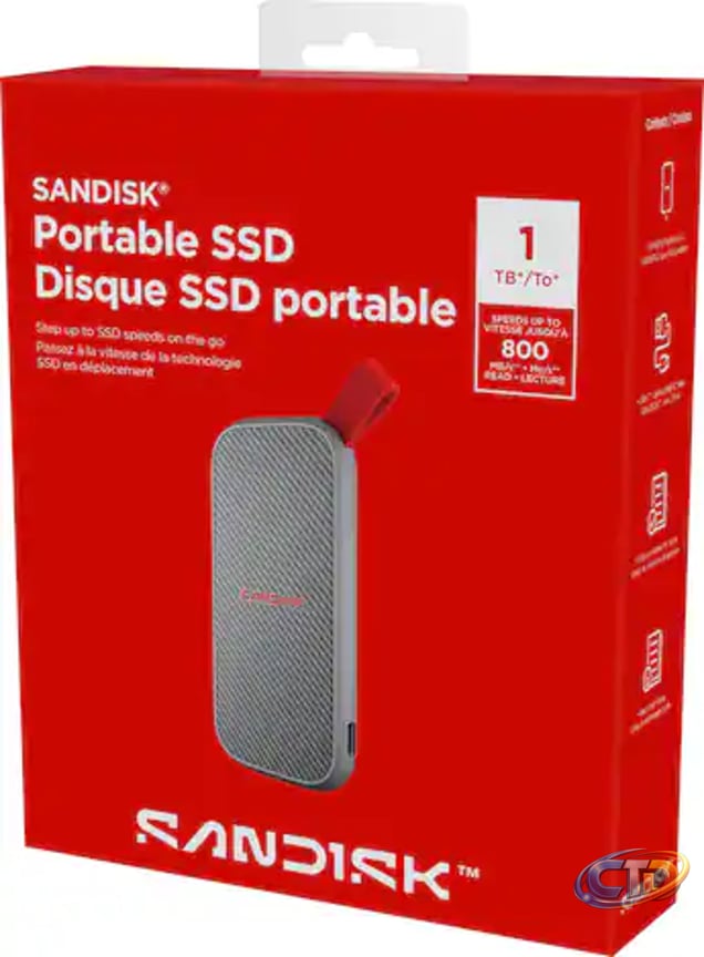 SANDISK 1TB External USB 3.2 Gen 2 Type C Portable SSD Gray  SDSSDE30B-1T00-G25 - Best Buy