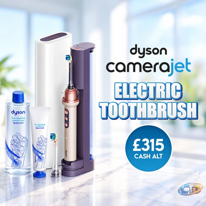 Dyson CameraJet Electric Toothbrush Or £315 Cash – Clover Competitions