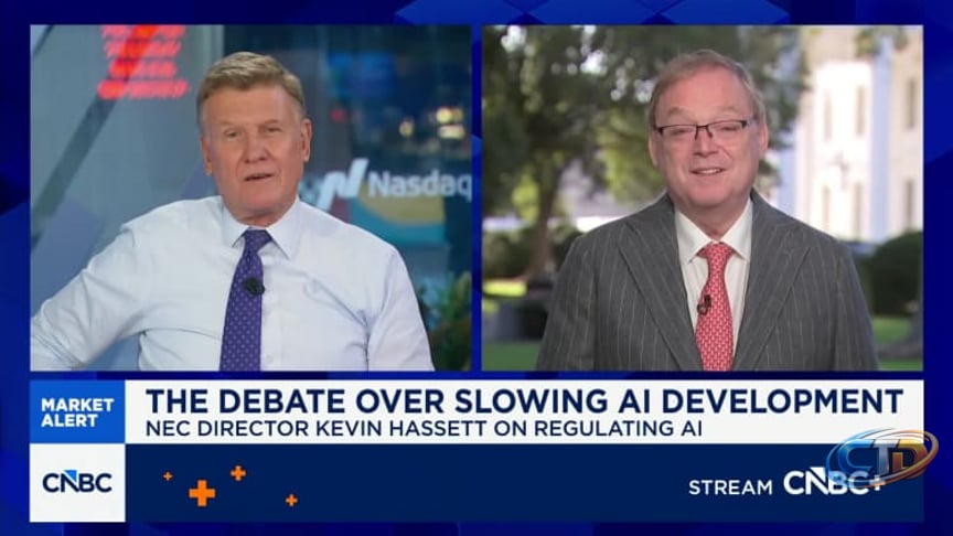 Kevin Hassett: Pres. Trump 'wholeheartedly rejects' government takeover of  AI regulation