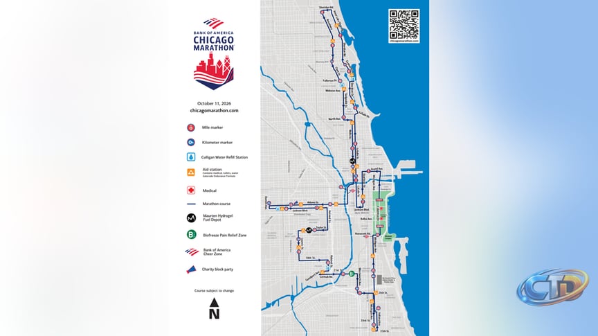 Chicago Marathon: Street closures, race route and everything you should  know | FOX 32 Chicago