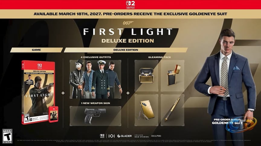 007 First Light gets Nintendo Switch 2 release date, first trailer,  GoldenEye suit