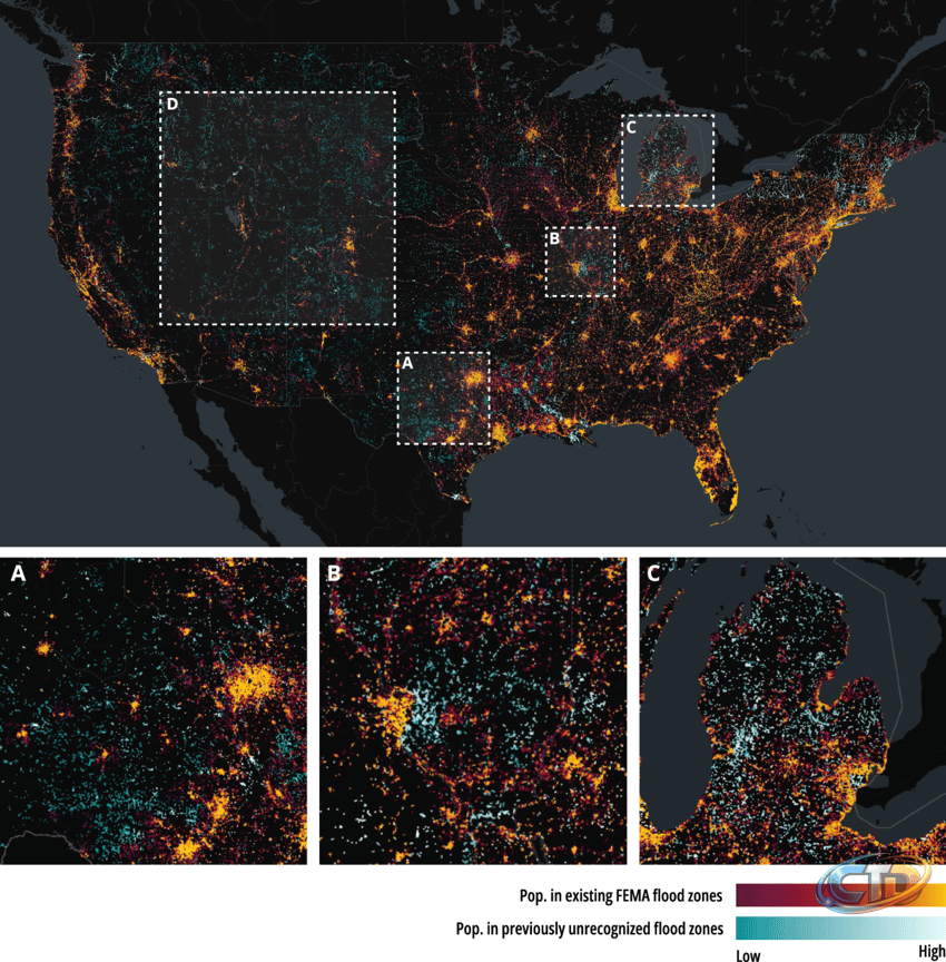 Deep learning completes US flood hazard maps revealing millions exposed to  previously unrecognized risk | Nature Communications