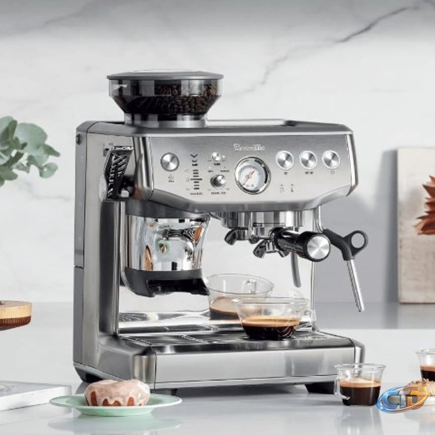 Breville Barista Express Impress BES876BSS Semi-Automatic Espresso Machine  Brushed Stainless Steel