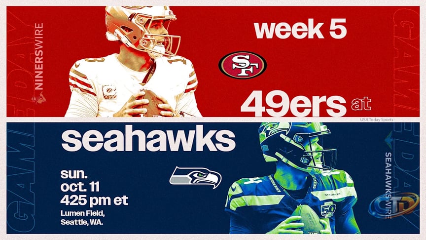 49ers vs Seahawks live updates: Start time, TV channel for Week 5 game -  Yahoo Sports