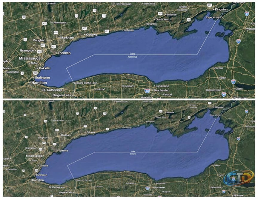 Google Maps renames Lake Ontario 'Lake America' in US — but not Canada |  Arab News