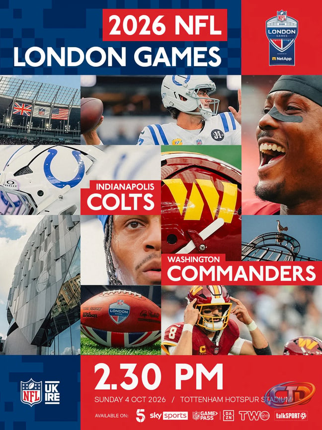 NFL UK & Ireland on X: "GAME DAY 🤩 Live on 5, Sky Sports, Virgin Media in  Ireland, talkSport and NFL Game Pass on DAZN." / X