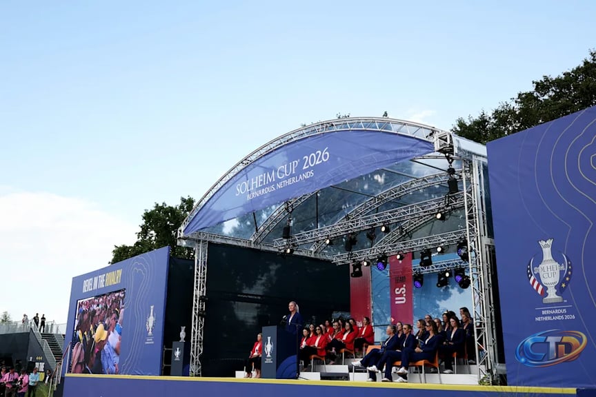 Photos: 2026 Solheim Cup opening ceremony at Bernardus Golf in Netherlands  - Yahoo Sports