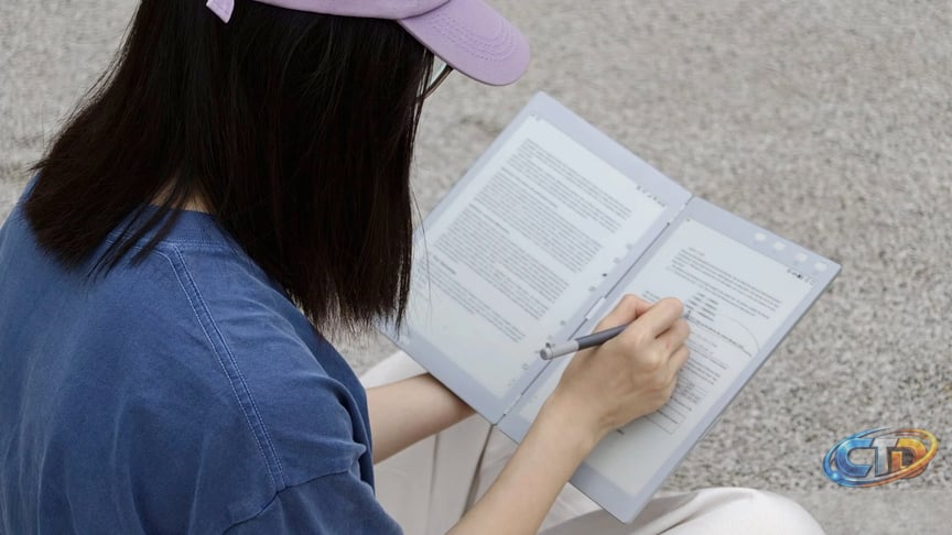 The InkLeaf is a dual-screen e-paper tablet that lets you read on one  display and take notes on the other | TechRadar