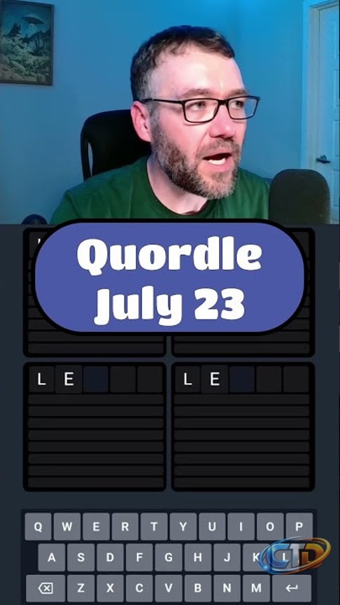 Quordle - July 23 #quordle #wordpuzzlegame #wordgames #dailygame
