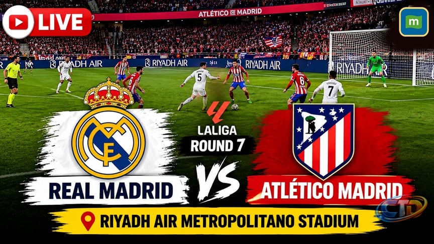 Real Madrid vs Atlético Madrid LIVE: LaLiga Round 7 | Real Madrid vs  Atlético Madrid LIVE Football