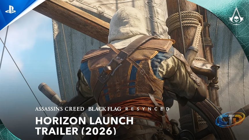 Assassin's Creed Black Flag Resynced - Horizon Launch Trailer | PS5 Games