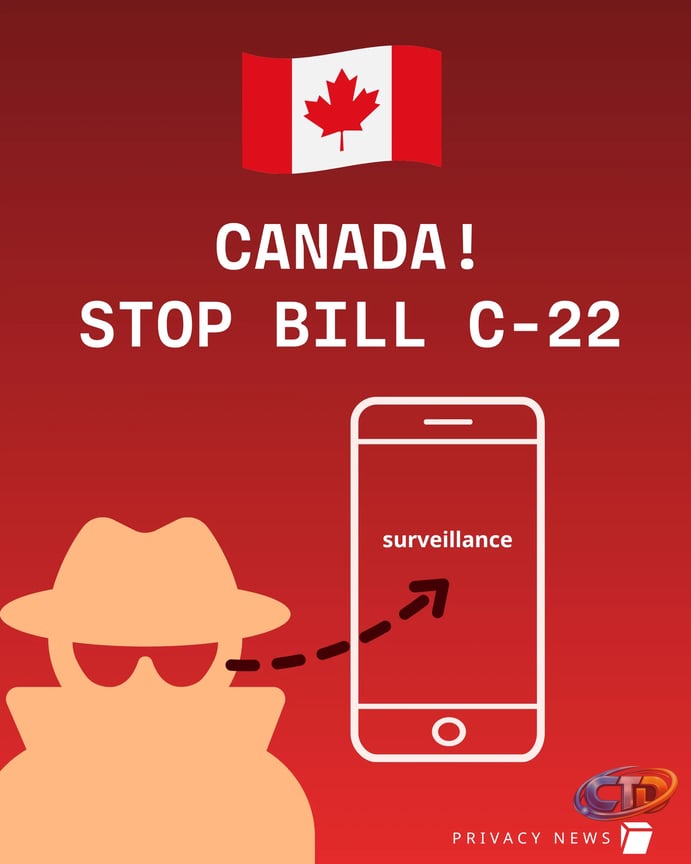 Tuta on X: "🚨Canada is about to destroy #privacy with Bill C-22 — one of  the worst surveillance laws. We stopped Bill C-2 just last year (details:  https://t.co/YSUxWXAGmf) Let's do it again!