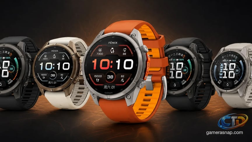 Garmin Fenix 9 Images Leaked | GameraSnap - Garmin Camera Remote