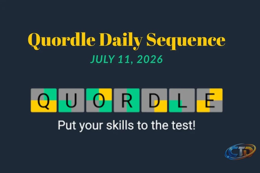 Quordle Daily Sequence Get Hints & Answers for July 11, 2026