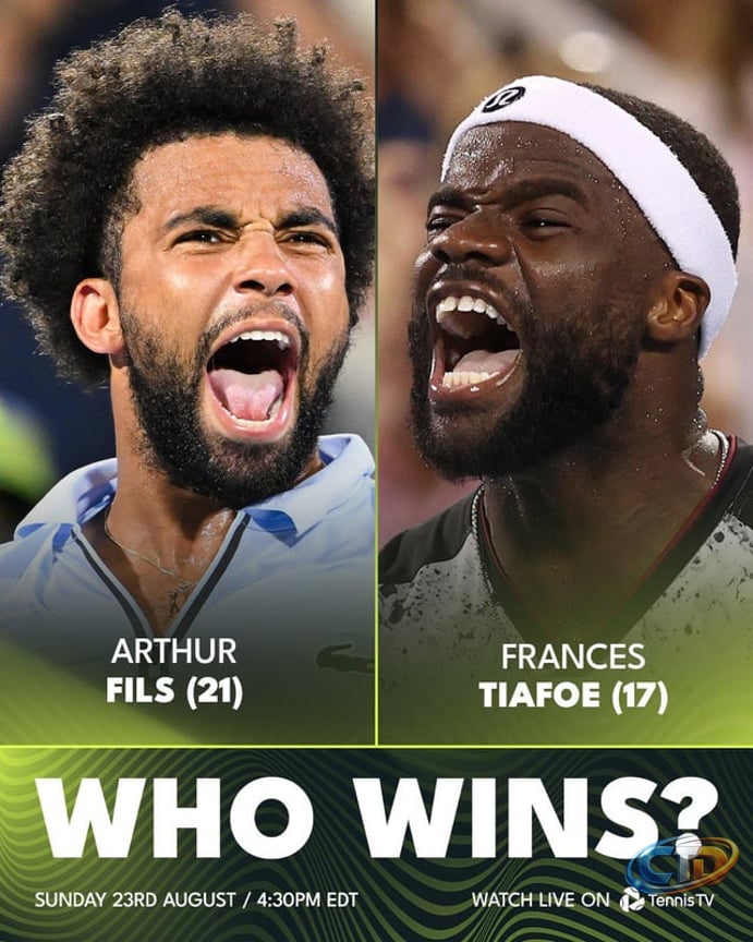2026 Cincinnati Final will have a lot of flair: Arthur Fils vs Frances  Tiafoe with the winner taking their first Masters 1000 Title : r/tennis