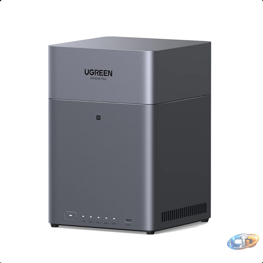 EX-DEMO UGREEN NASync DH4300 Plus 4-Bay NAS (2.4GHz ARM 8-Core, 8GB RAM,  2.5GbE) | PLE Computers