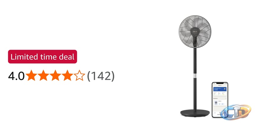 Philips Smart Pedestal Fan 3000, SilentWings, 19 dB, Black | 2-In-1 Table &  Stand Fan – Tiltable and Rotating, App Control, 12h Timer (CX3550/01) :  Amazon.com.au: Home