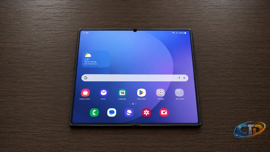 Galaxy Z Fold 8 Screen Crease is Virtually Undetectable - Geeky Gadgets