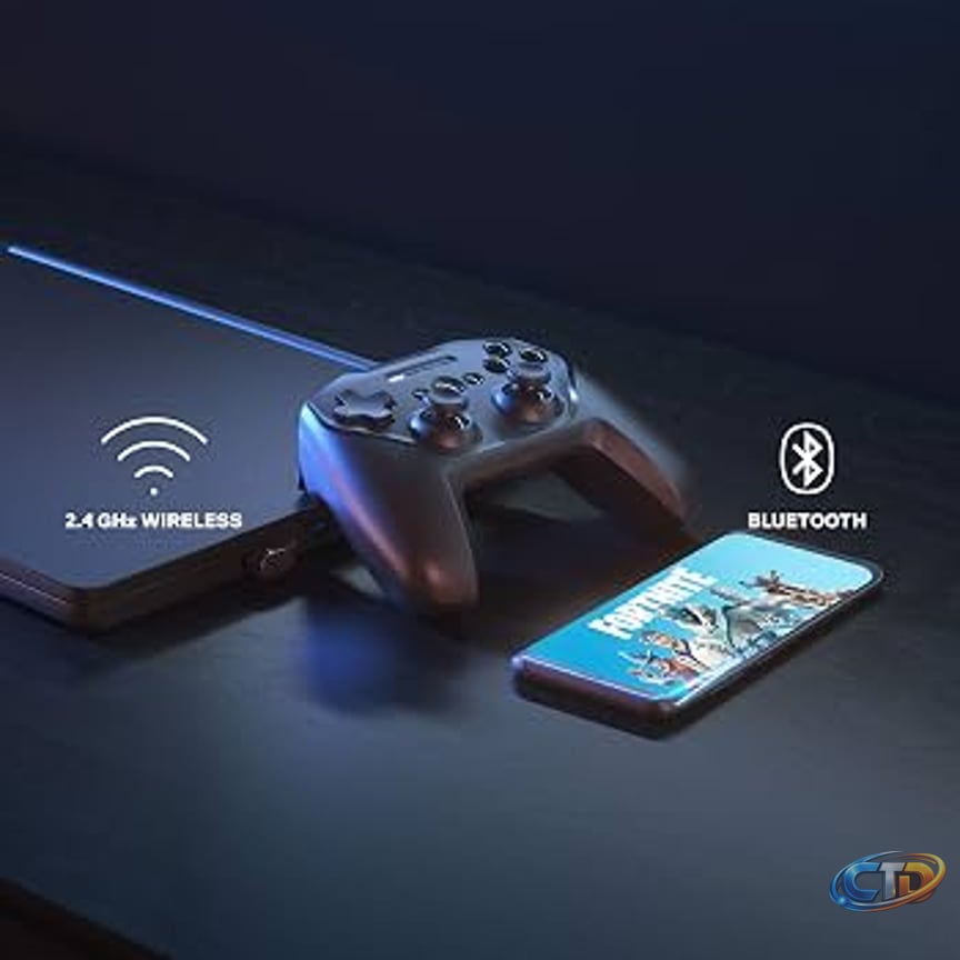 Amazon.com: SteelSeries Stratus Duo Wireless Gaming Controller – Made for  Android, Windows, and VR – Dual-Wireless Connectivity – High-Performance  Materials – Supports Fortnite Mobile (Renewed) : Video Games