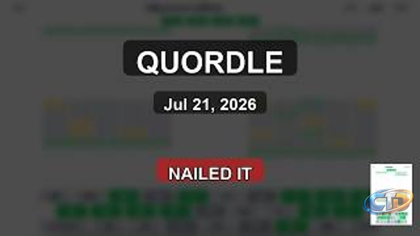 Quordle Answers Today - July 21, 2026