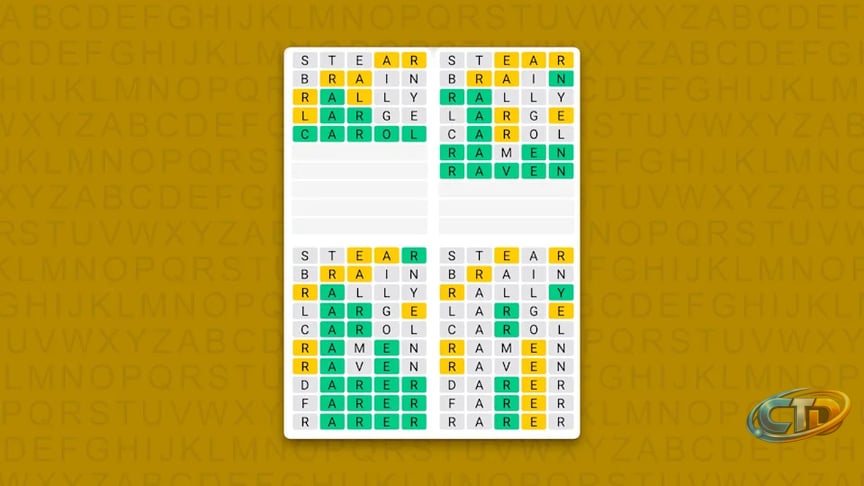 Quordle hints and answers for Friday, September 25 (game #1705)