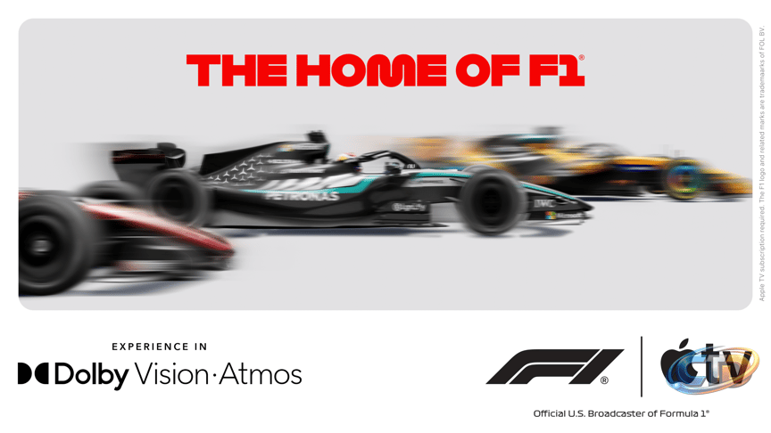 Formula 1 U.S. Grand Prix to Be Carried in Dolby Atmos, Dolby Vision on Apple  TV | TV Tech